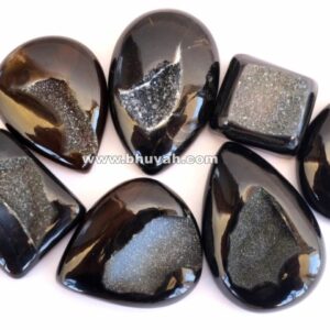 black agate druzy stone gemstone cabochon 500 carat price
