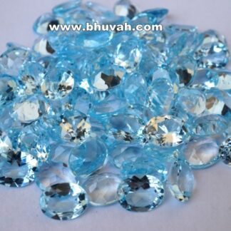 Blue Topaz 9x7mm Oval Shape Faceted Cut Stone Gemstone Price Per Carat